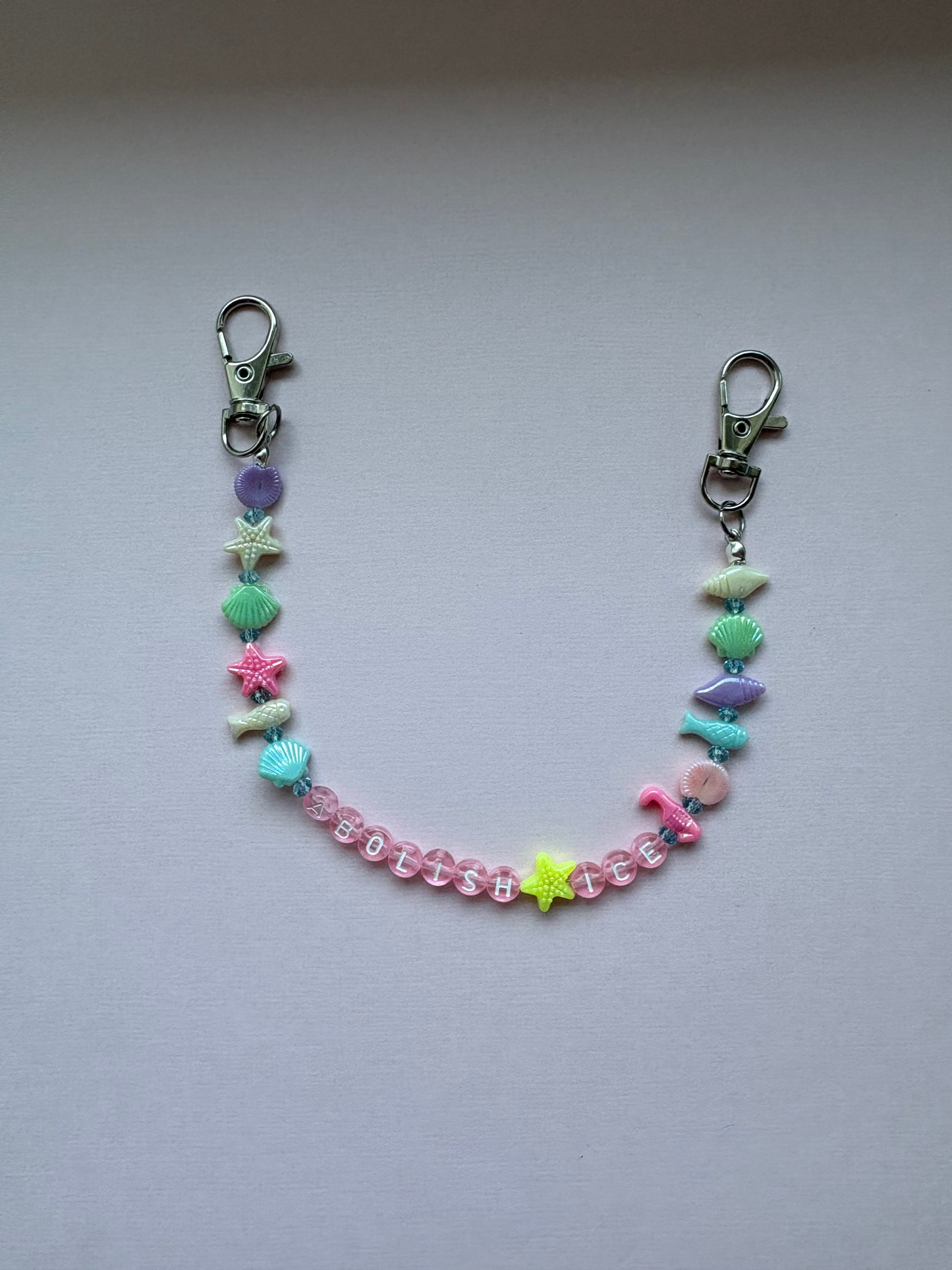 ABOLISH ICE y2k marine bag charm