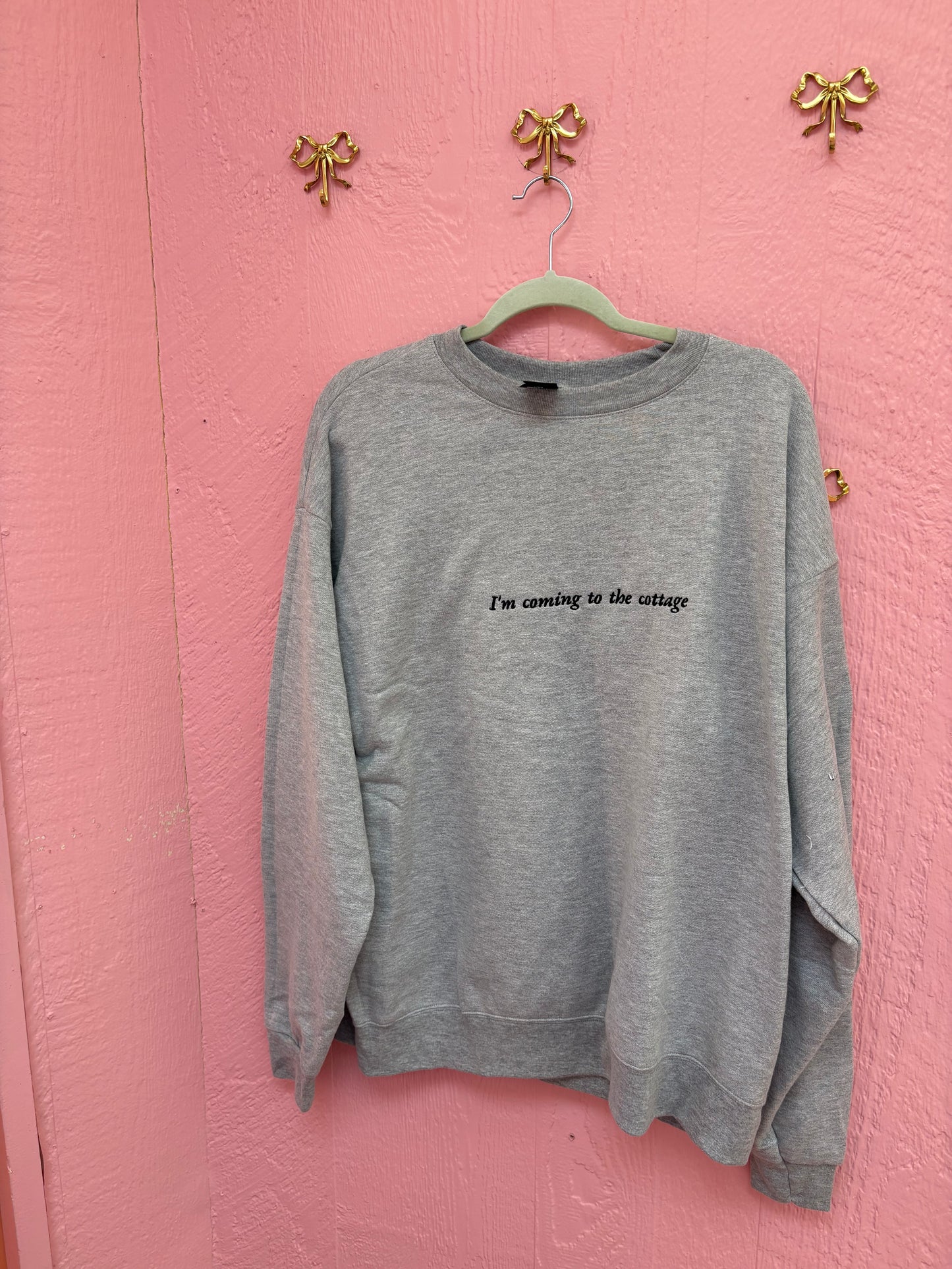 "I'm coming to the cottage" Heated Rivalry Embroidered Top