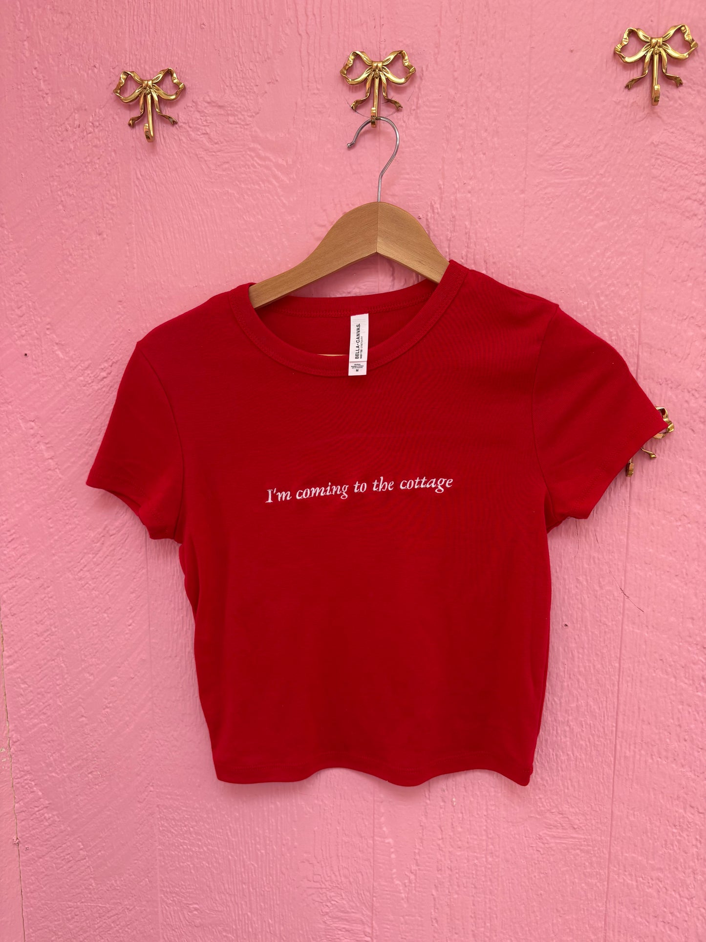 "I'm coming to the cottage" Heated Rivalry Embroidered Top