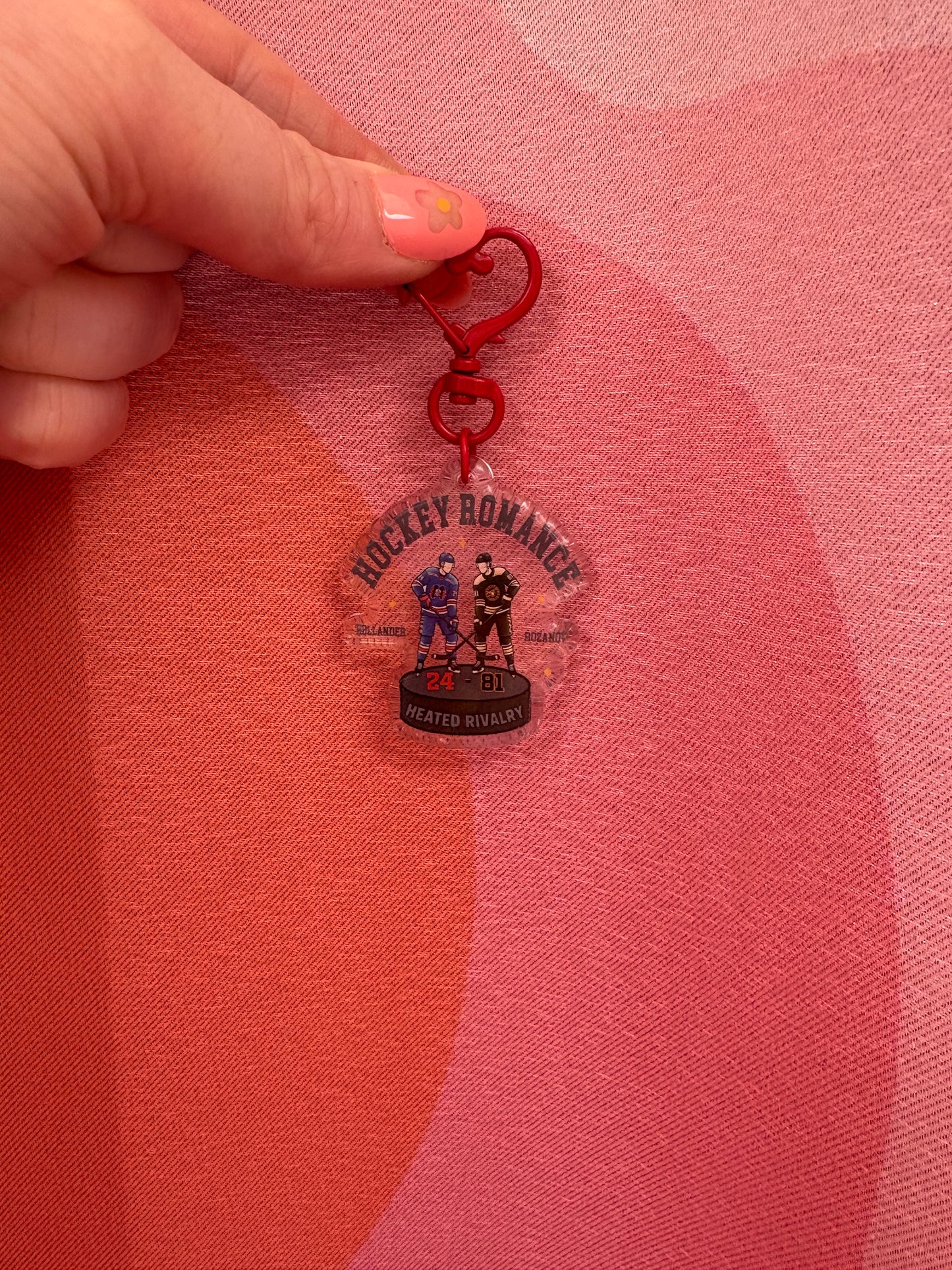 “Hockey Romance” Heated Rivalry Bag Charm