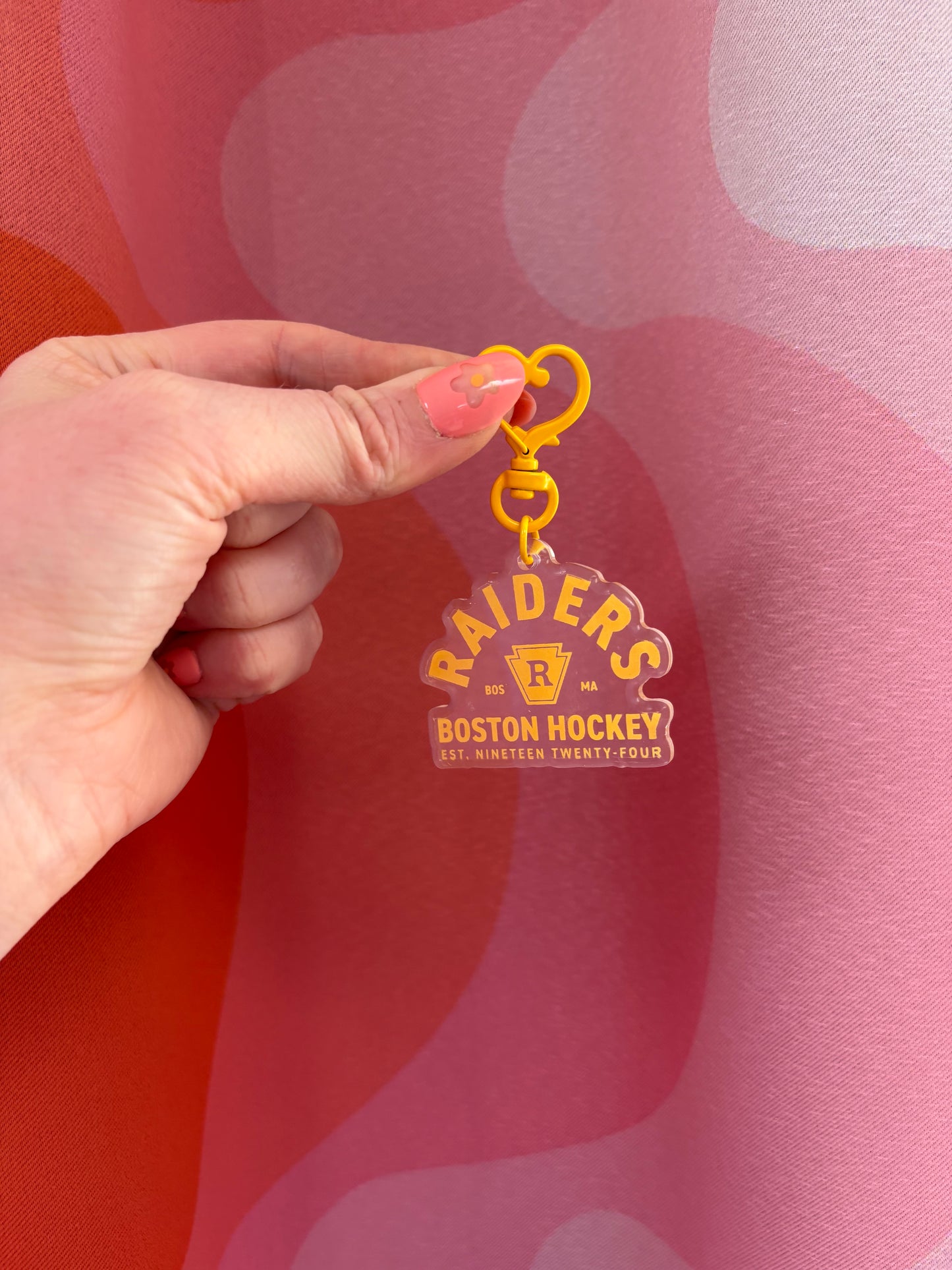 Boston Raiders Heard Rivalry Bag Charm
