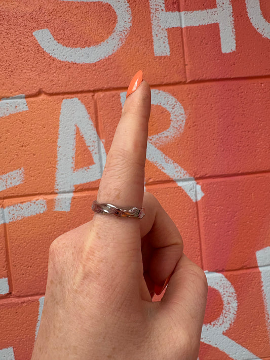 Textured Wavy Ring