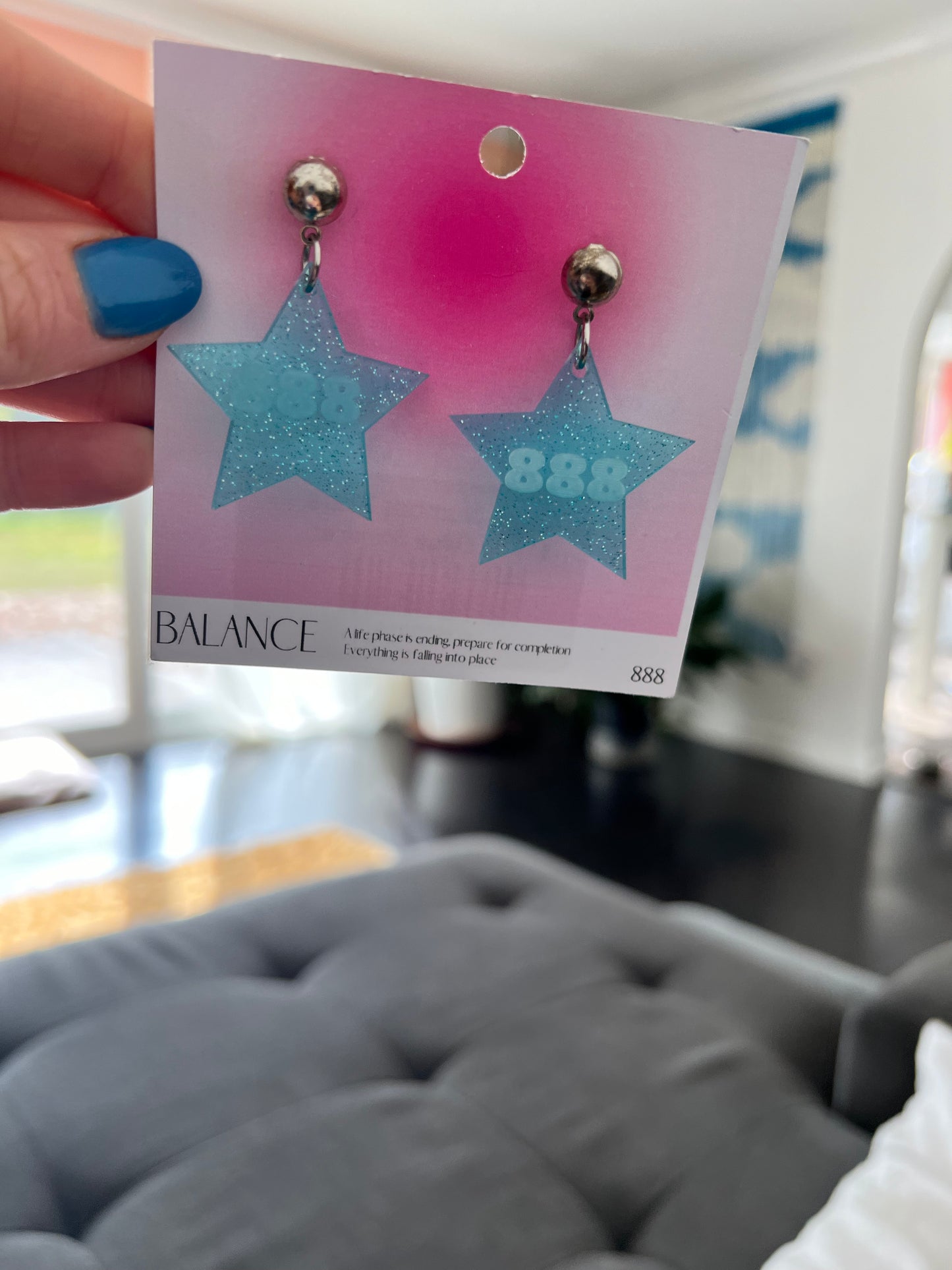 Mix and match angel number earrings