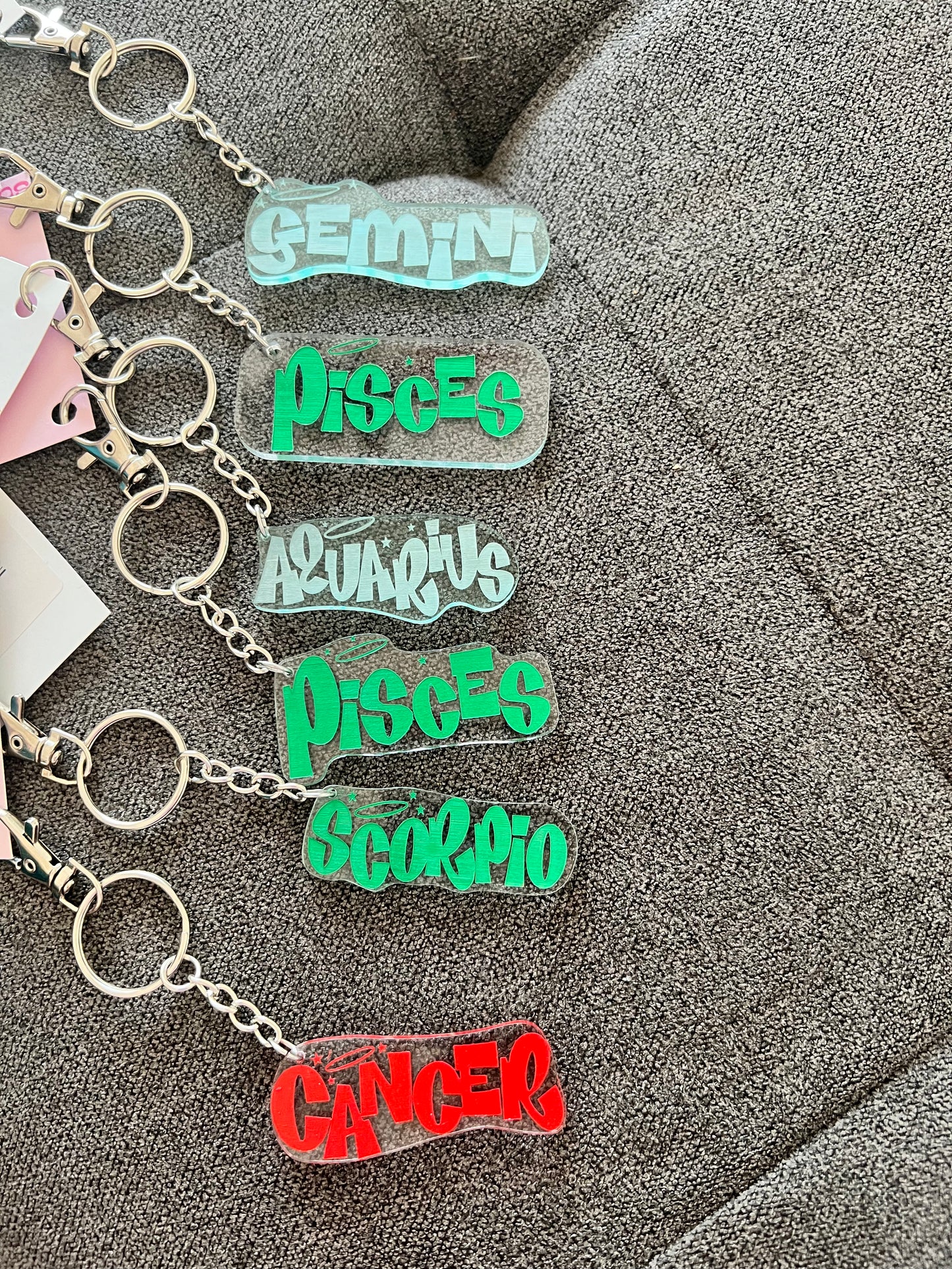 Sample Sale Zodiac Keychains