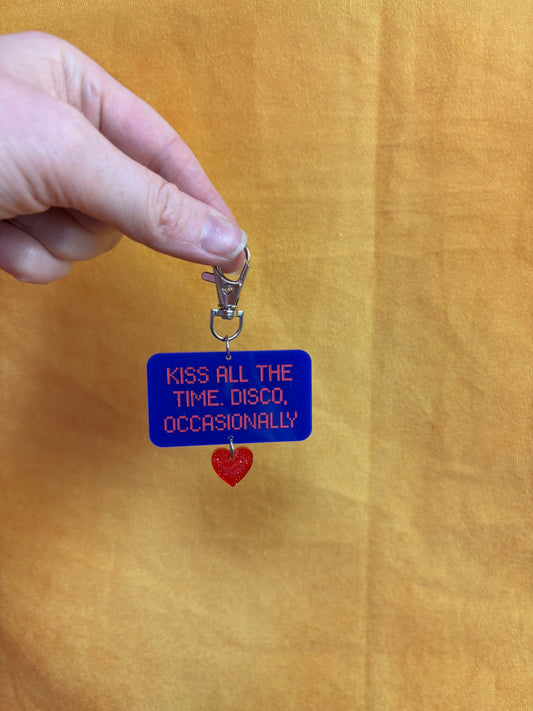 Kiss All The Time Harry Keychain Bag Charm