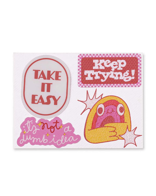 SENSORY STICKER SET - TAKE IT EASY