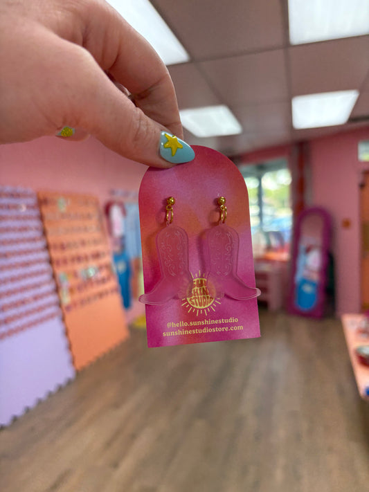 “Blushing Books” Earrings