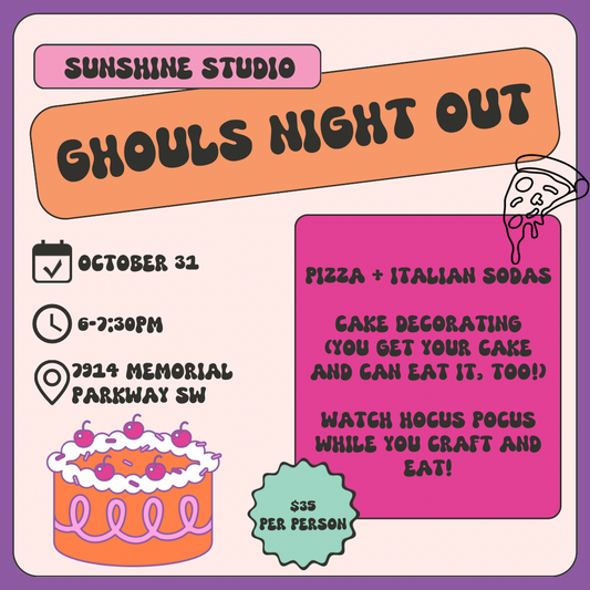 Ghouls Night Out- Pizza and Cake Decorating