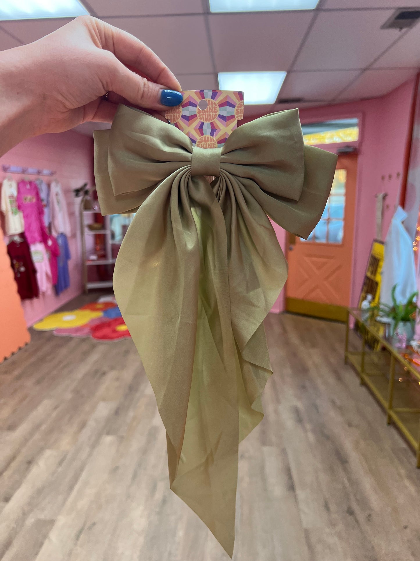 Oversized Satin Bow