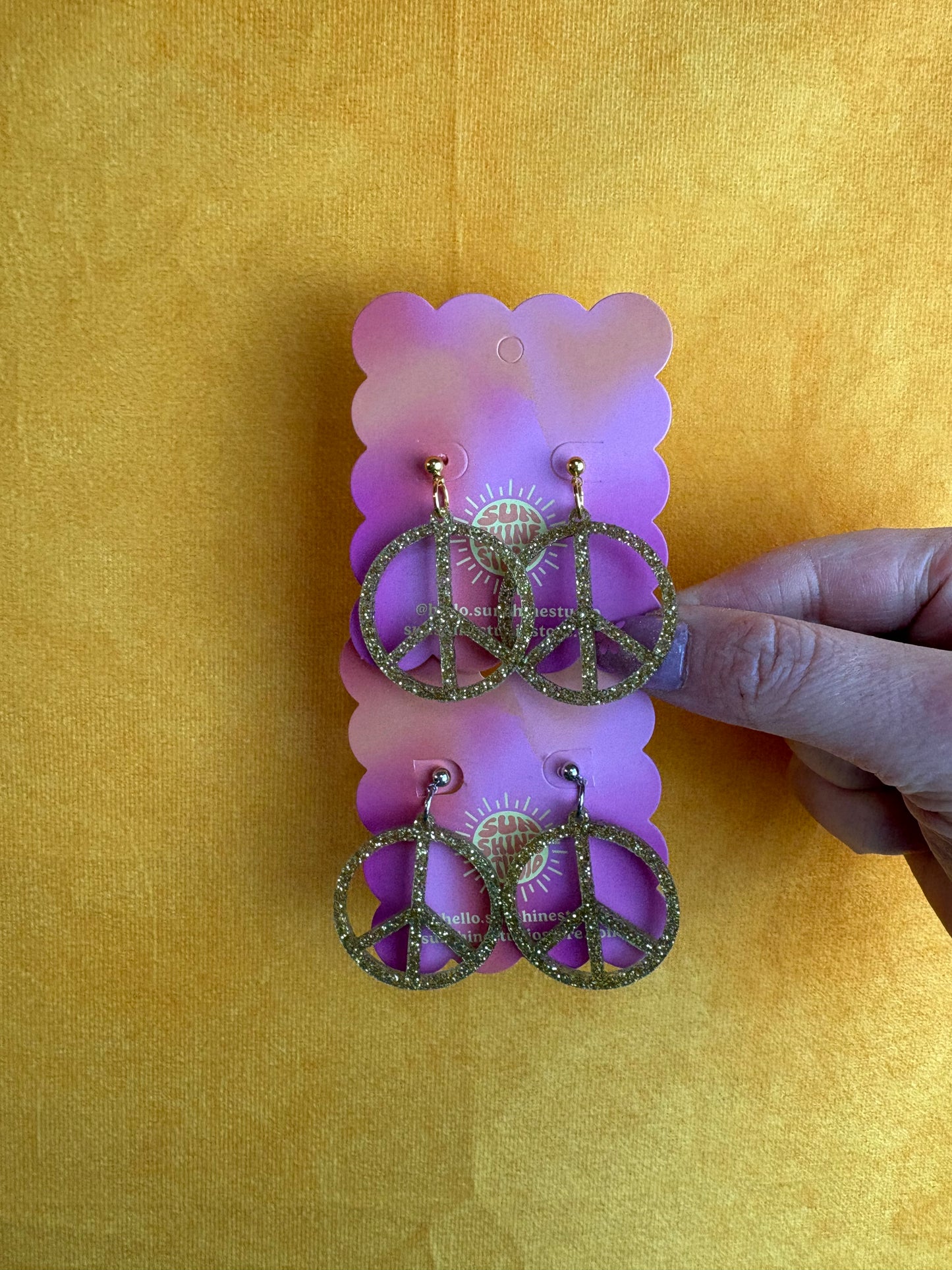 Peace Sign Earrings