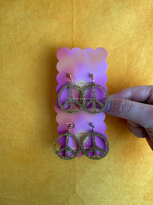 Peace Sign Earrings