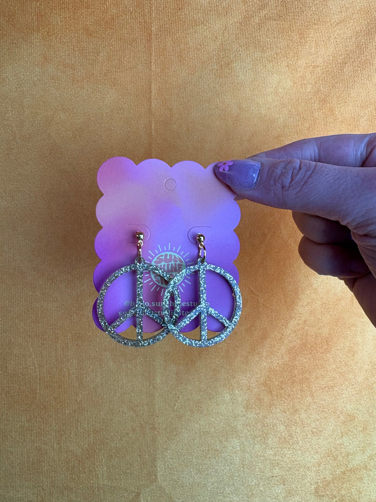 Peace Sign Earrings