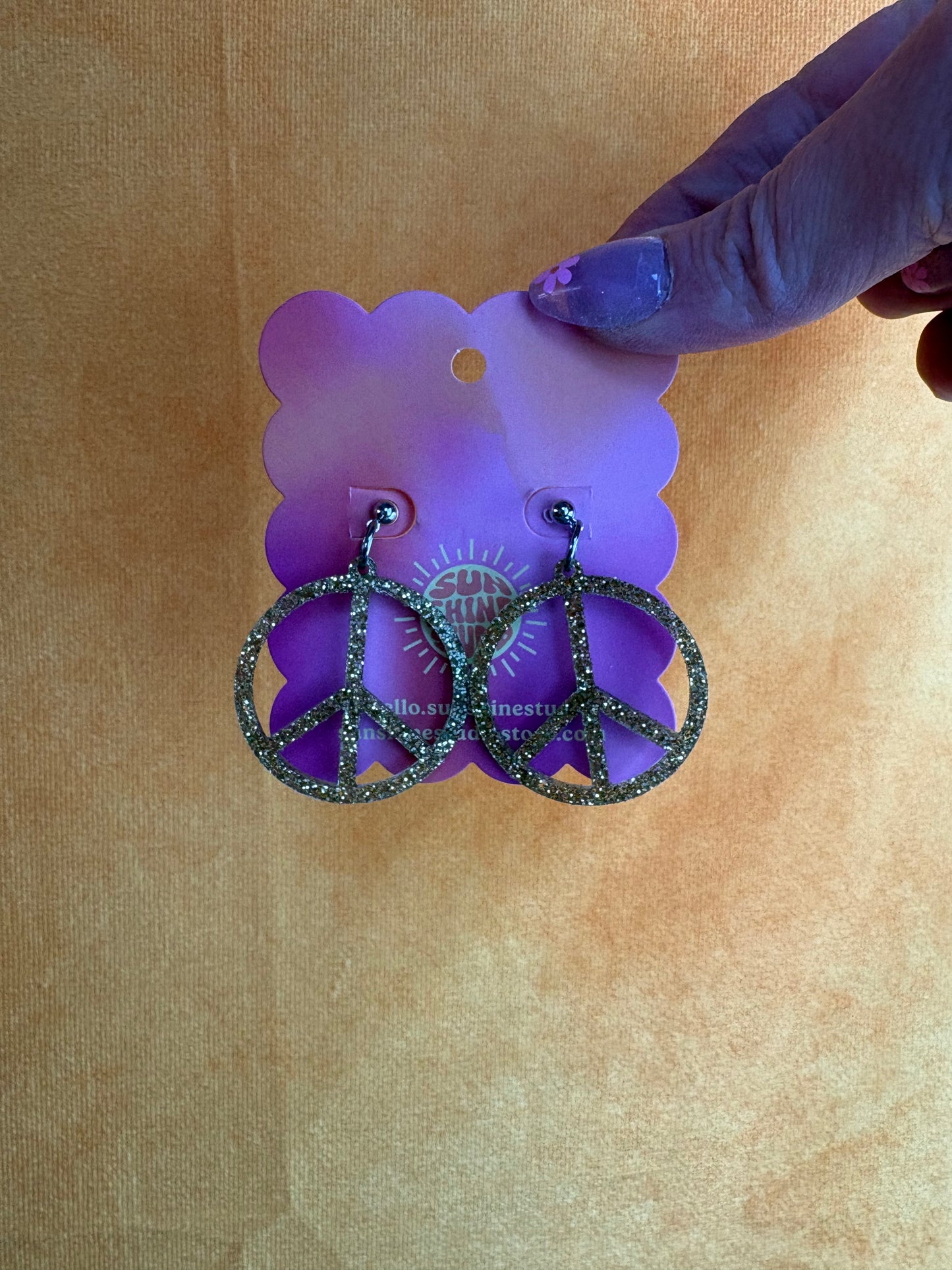Peace Sign Earrings