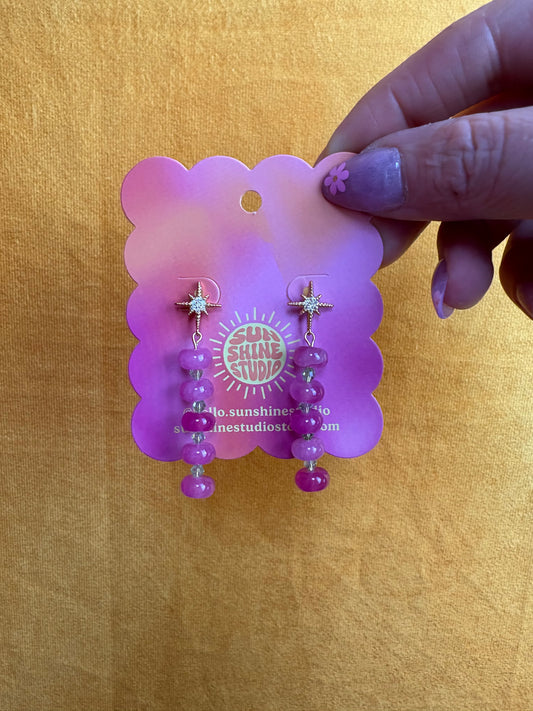 Christina Beaded Star Earring