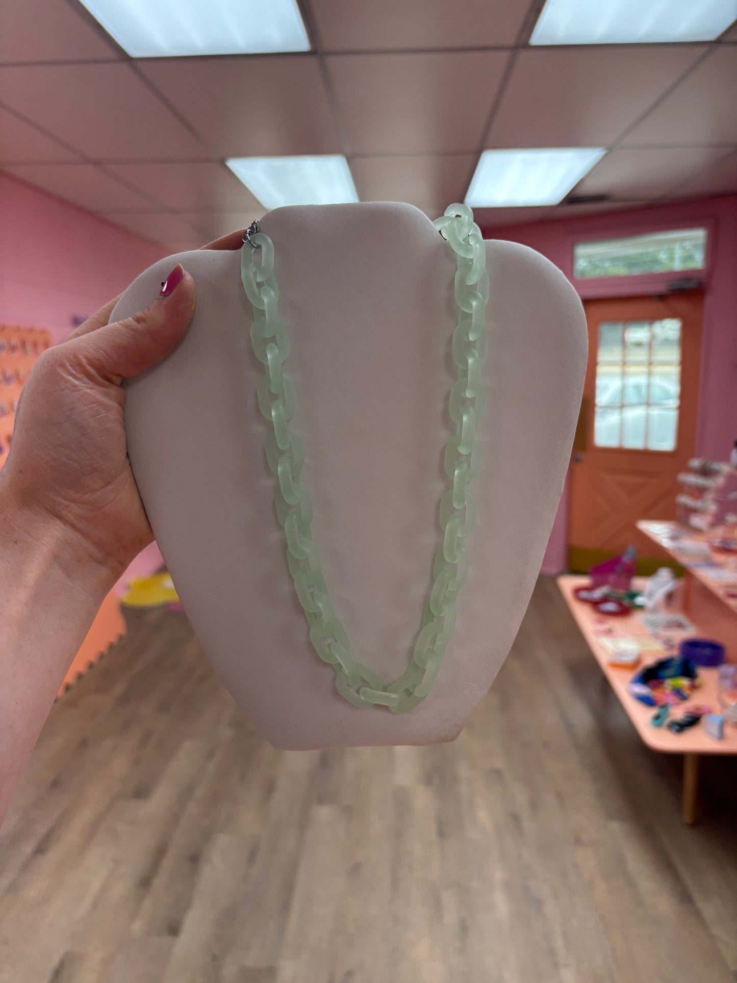 Chunky Acrylic Chain Necklace
