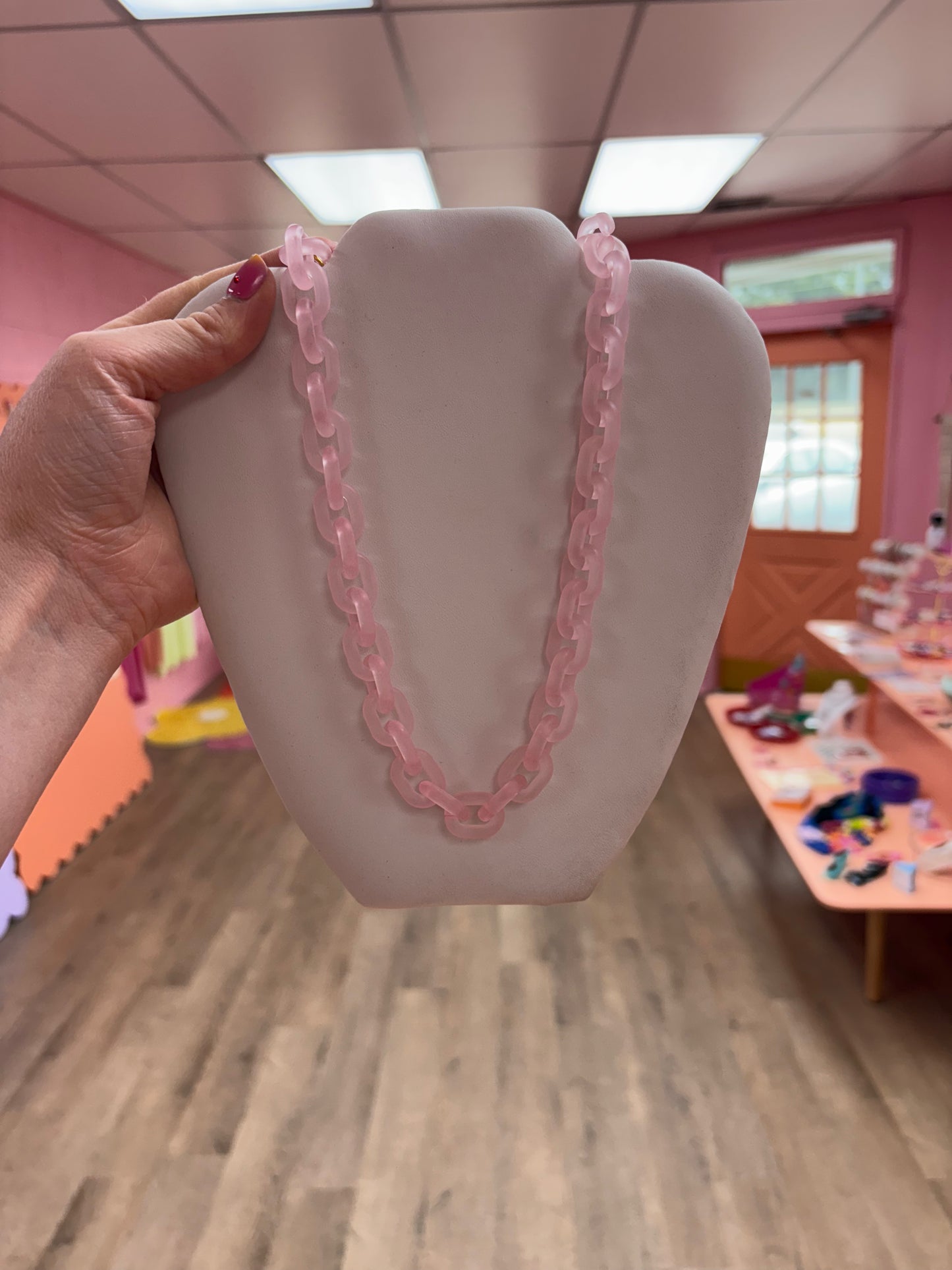 Chunky Acrylic Chain Necklace