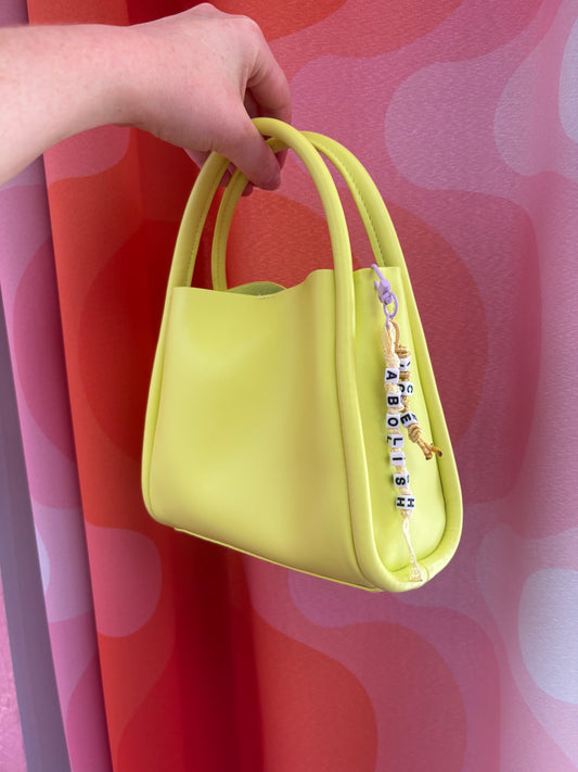 Abolish ICE ribbon bag, charm 6”