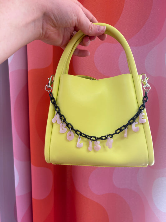 Abolish ICE acrylic bag charm 13"