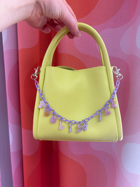 Abolish ICE acrylic bag charm 13"