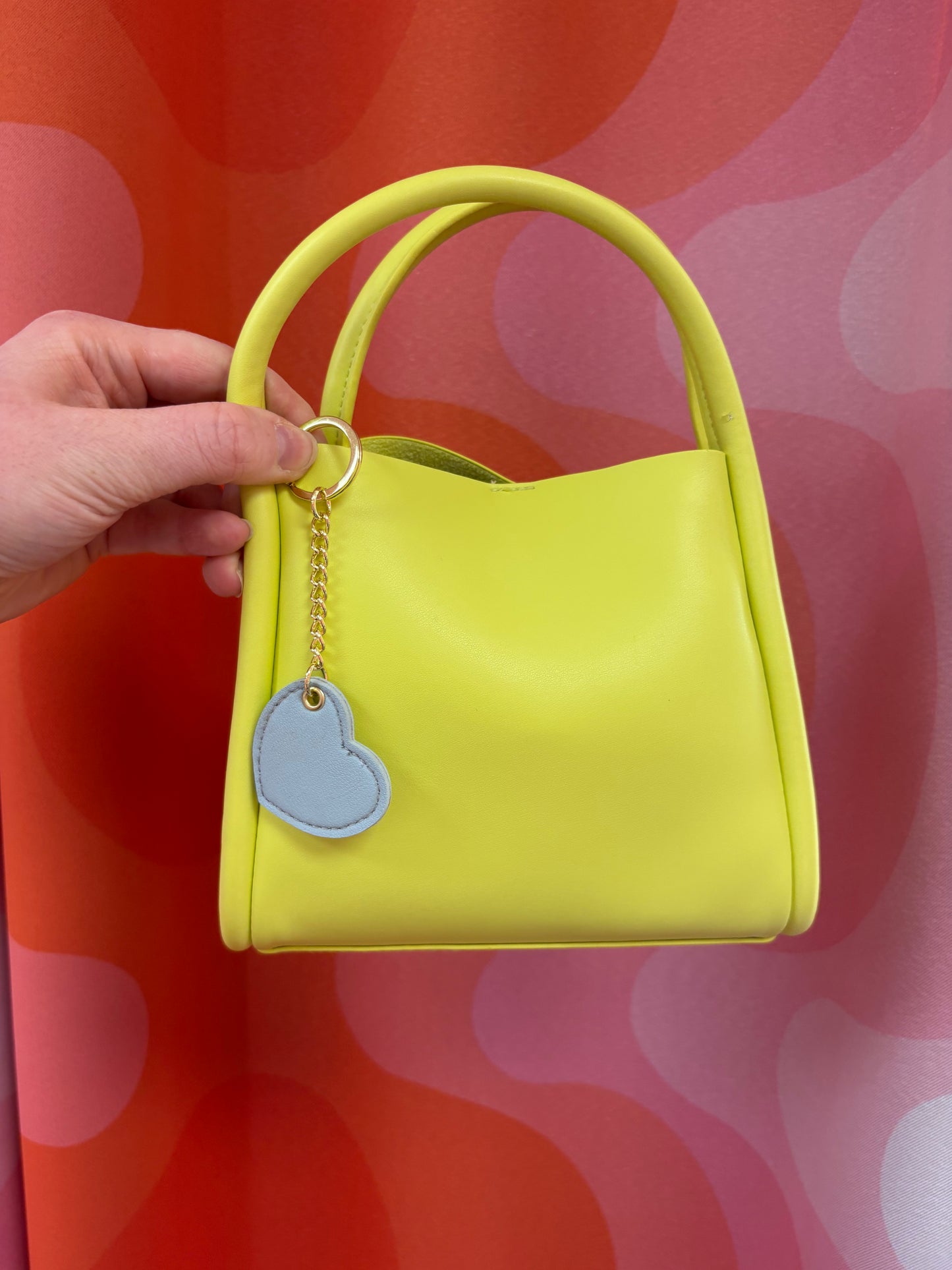 Stitched Heart Bag Charm