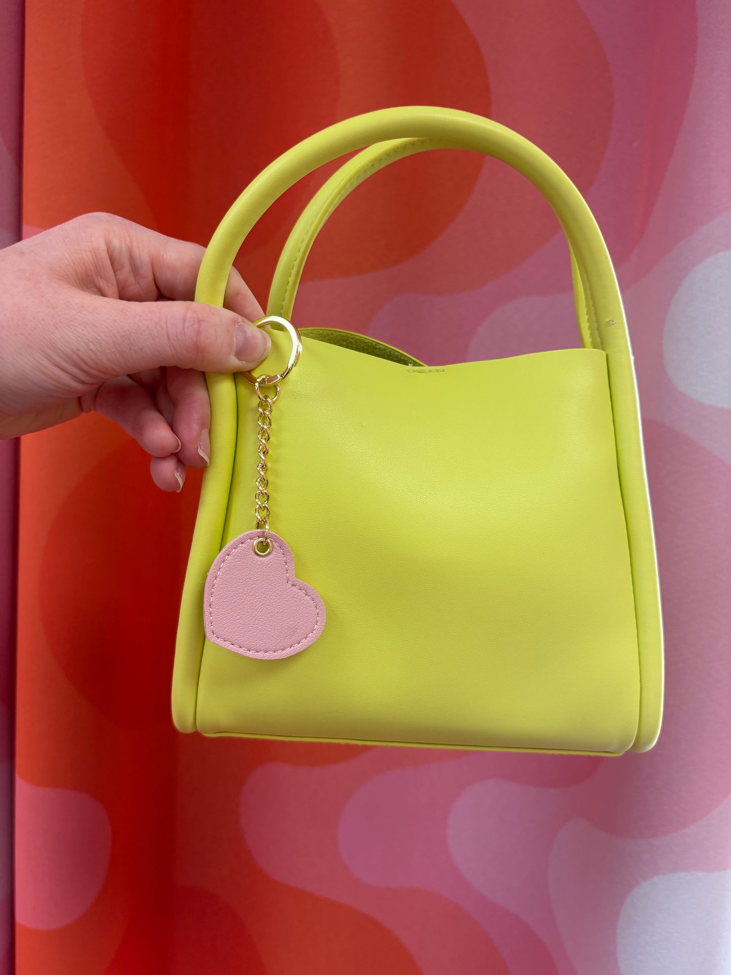 Stitched Heart Bag Charm