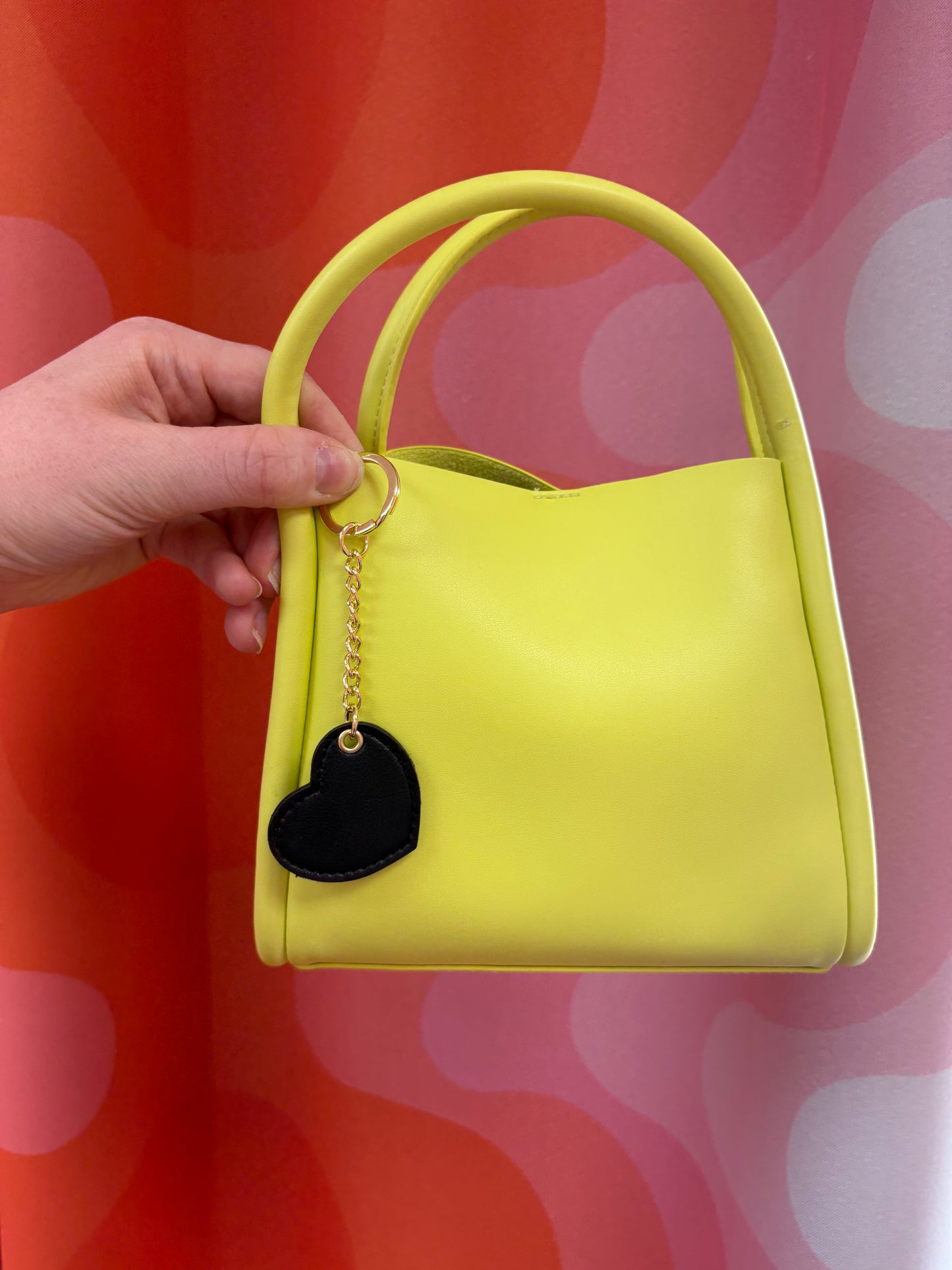 Stitched Heart Bag Charm