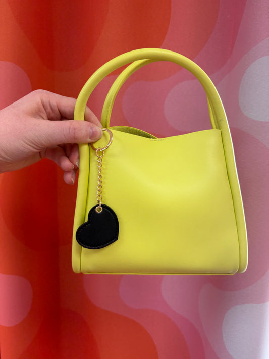 Stitched Heart Bag Charm