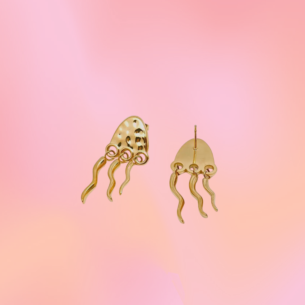 Stainless Steel Jellyfish Dangle Earring