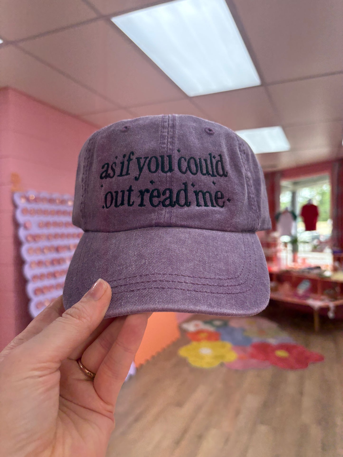 “As if You Could Out Read Me” Embroidered Hat