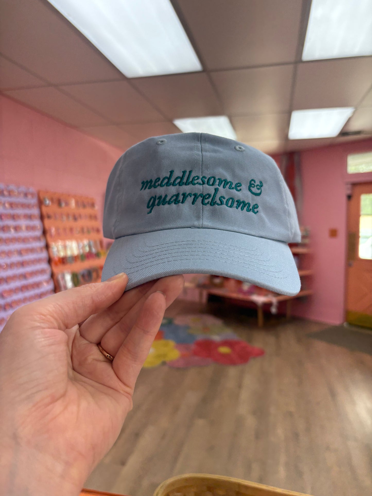 Meddlesome & Quarrelsome embroidered hat