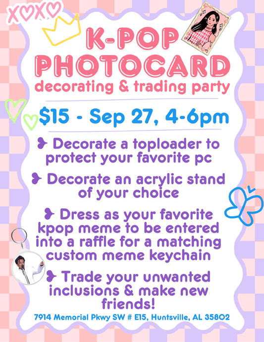 K-POP Photocard Decorating & Trading Party