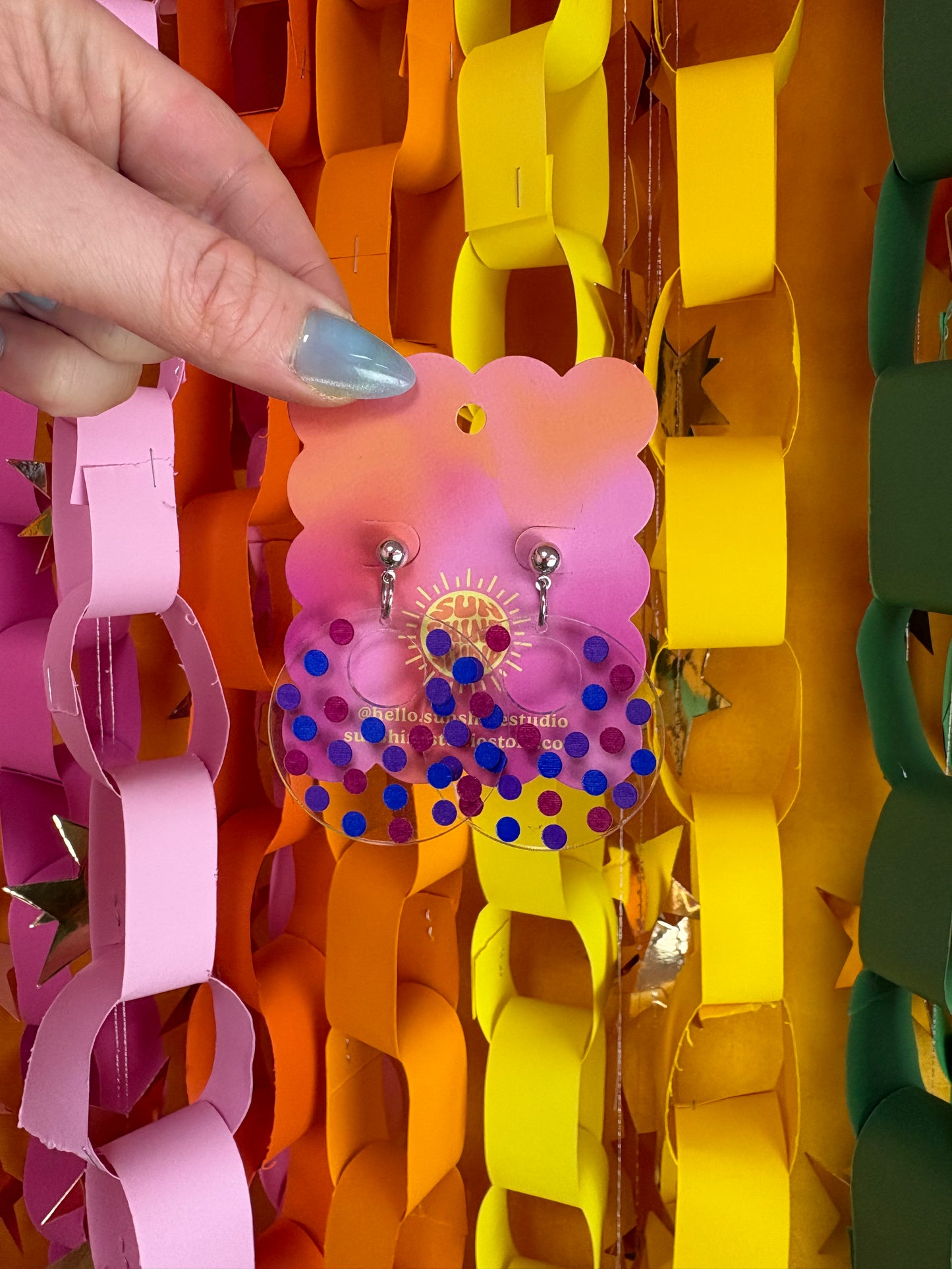 Polka Dot Pride Earrings