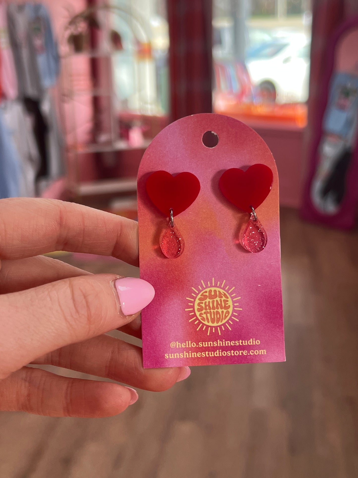 Sweet Love Heart Earrings