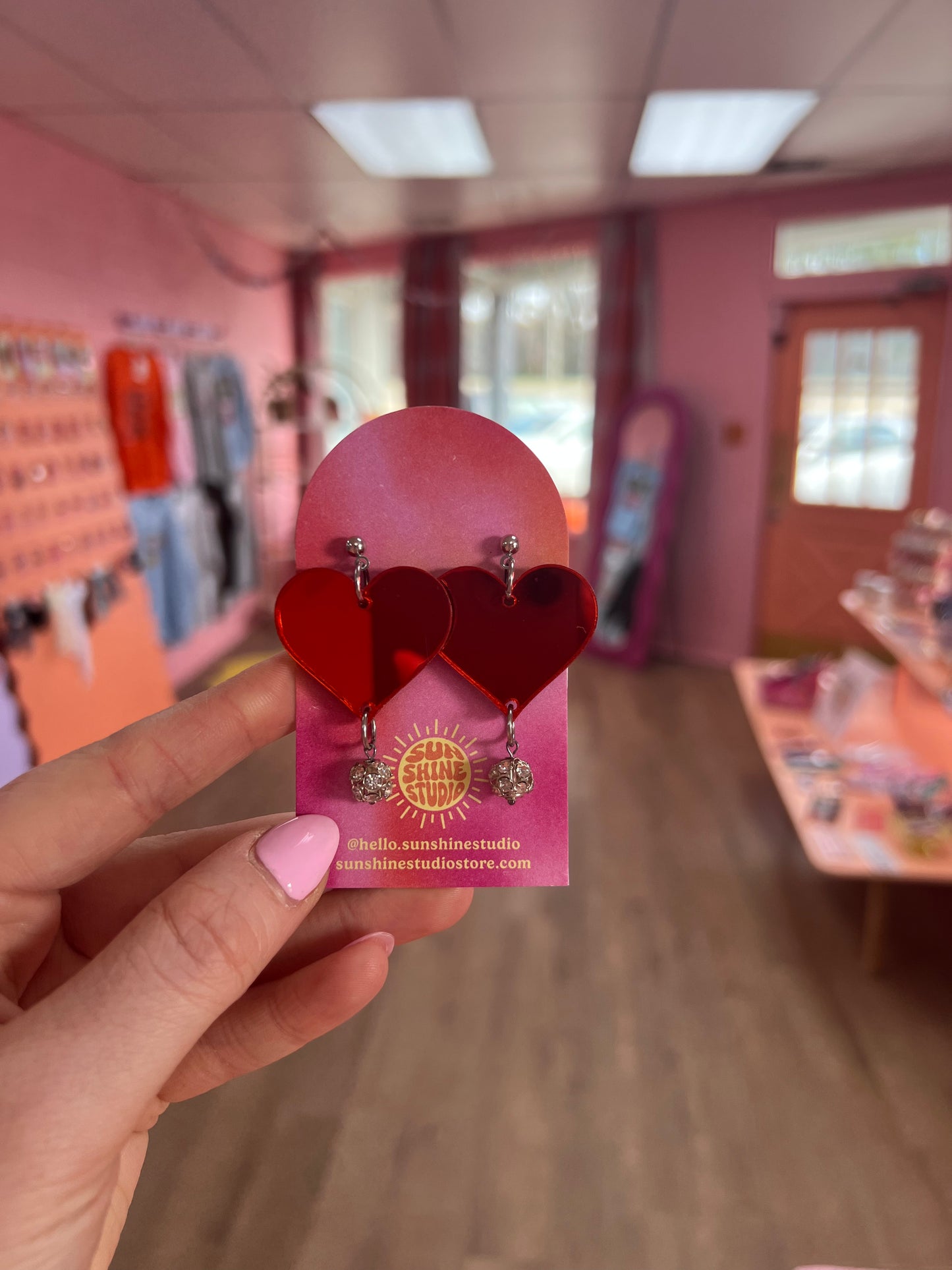 Sweet Love Heart Earrings