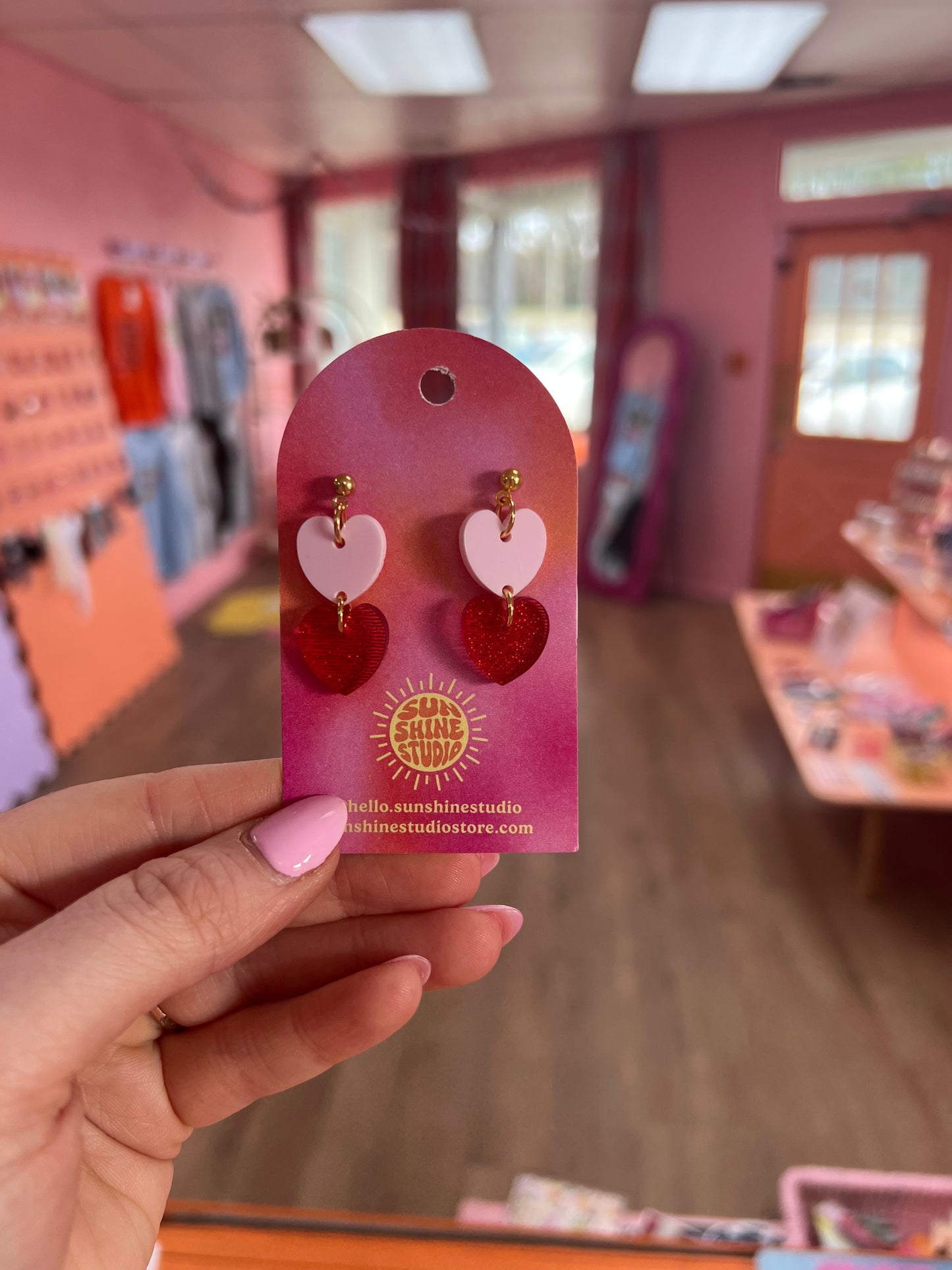 Sweet Love Heart Earrings