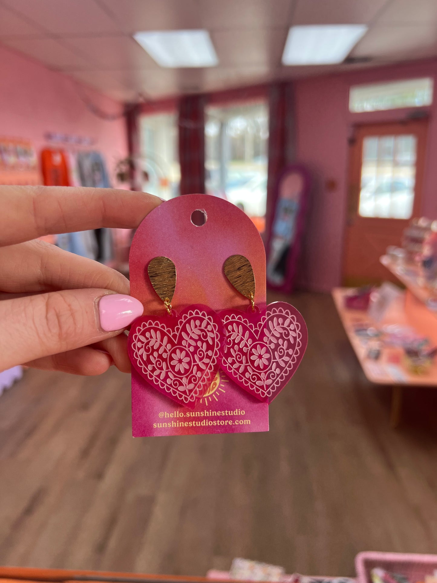 Sweet Love Heart Earrings