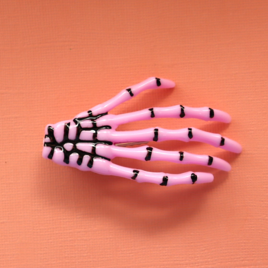 Ghastly Grasp Colorful Skeleton Hand Hair Clip