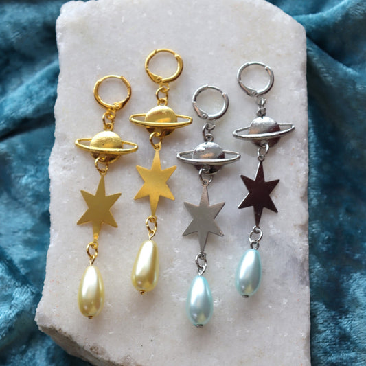 Stellar Planets Dangle Earrings