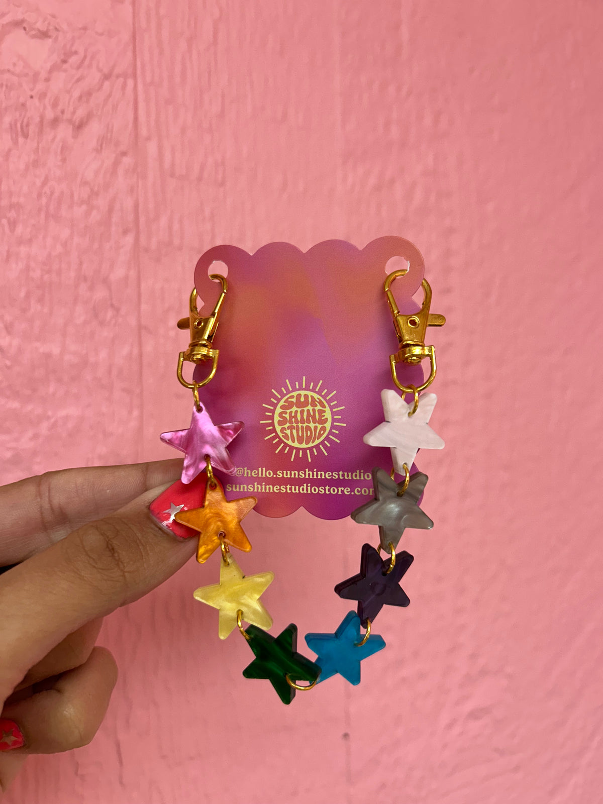 Rainbow Star Bag or Pants Charm