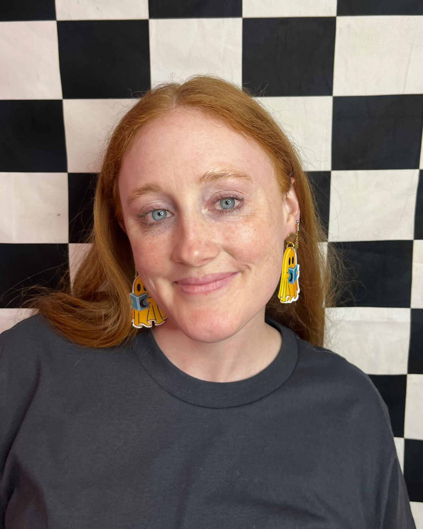 Spooky Smut Ghost Reader Earrings
