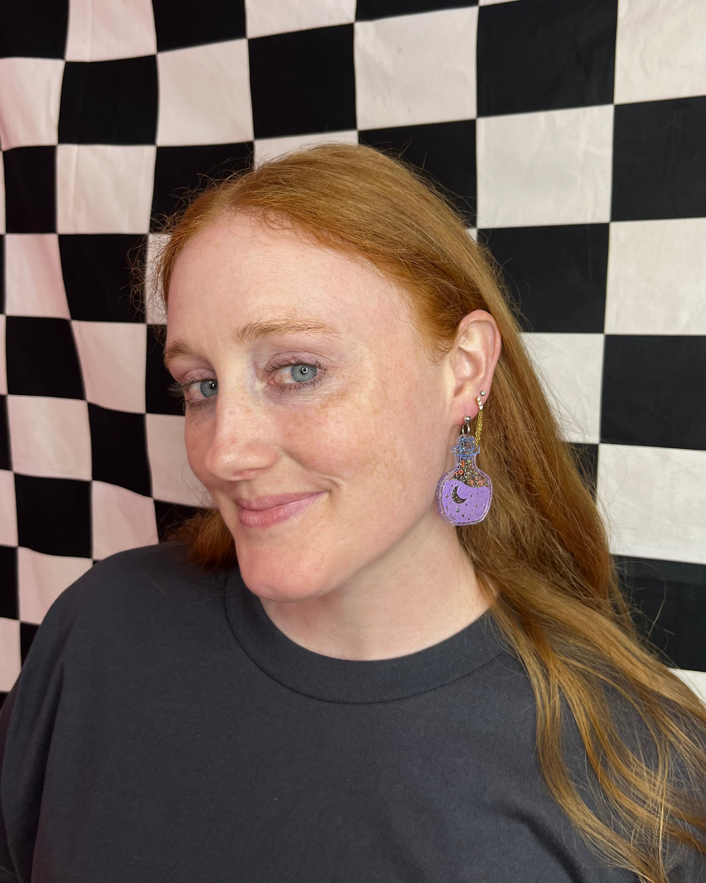 Paige's Man Poison Acrylic Earrings