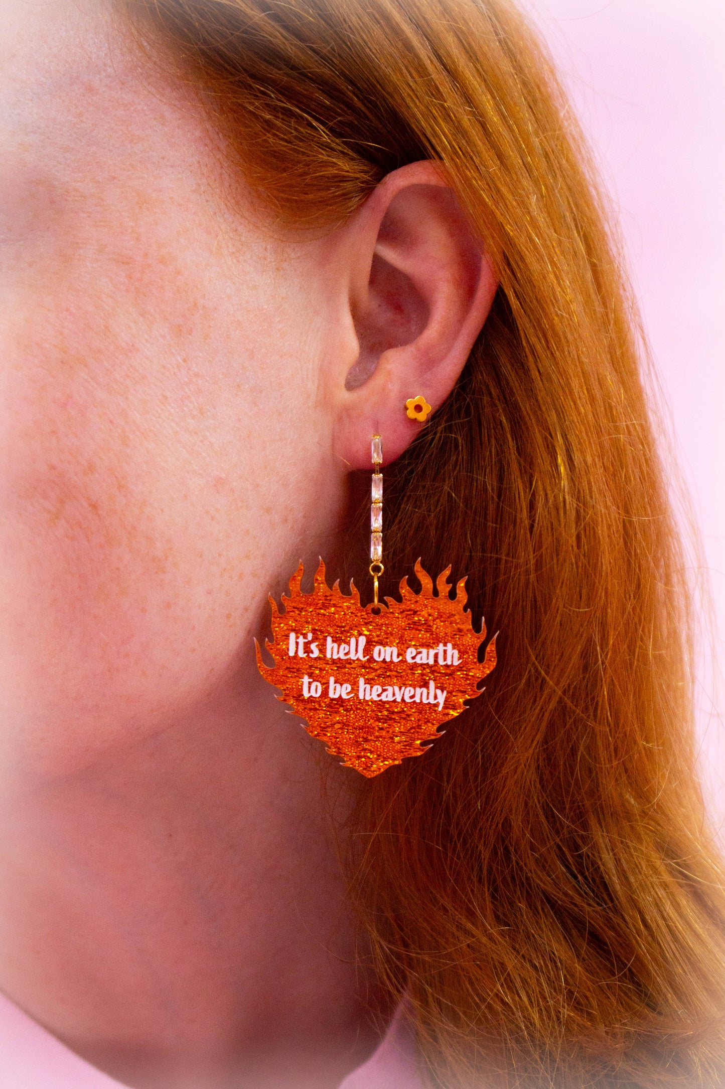 "It's Hell on Earth to Be Heavenly" Taylor Swift Earrings