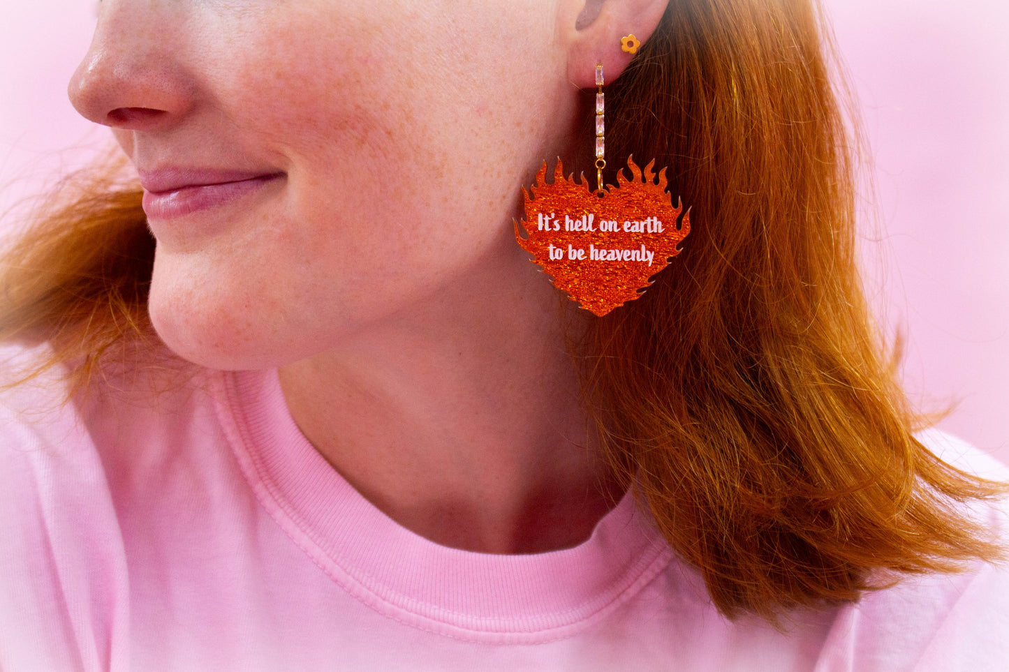 "It's Hell on Earth to Be Heavenly" Taylor Swift Earrings