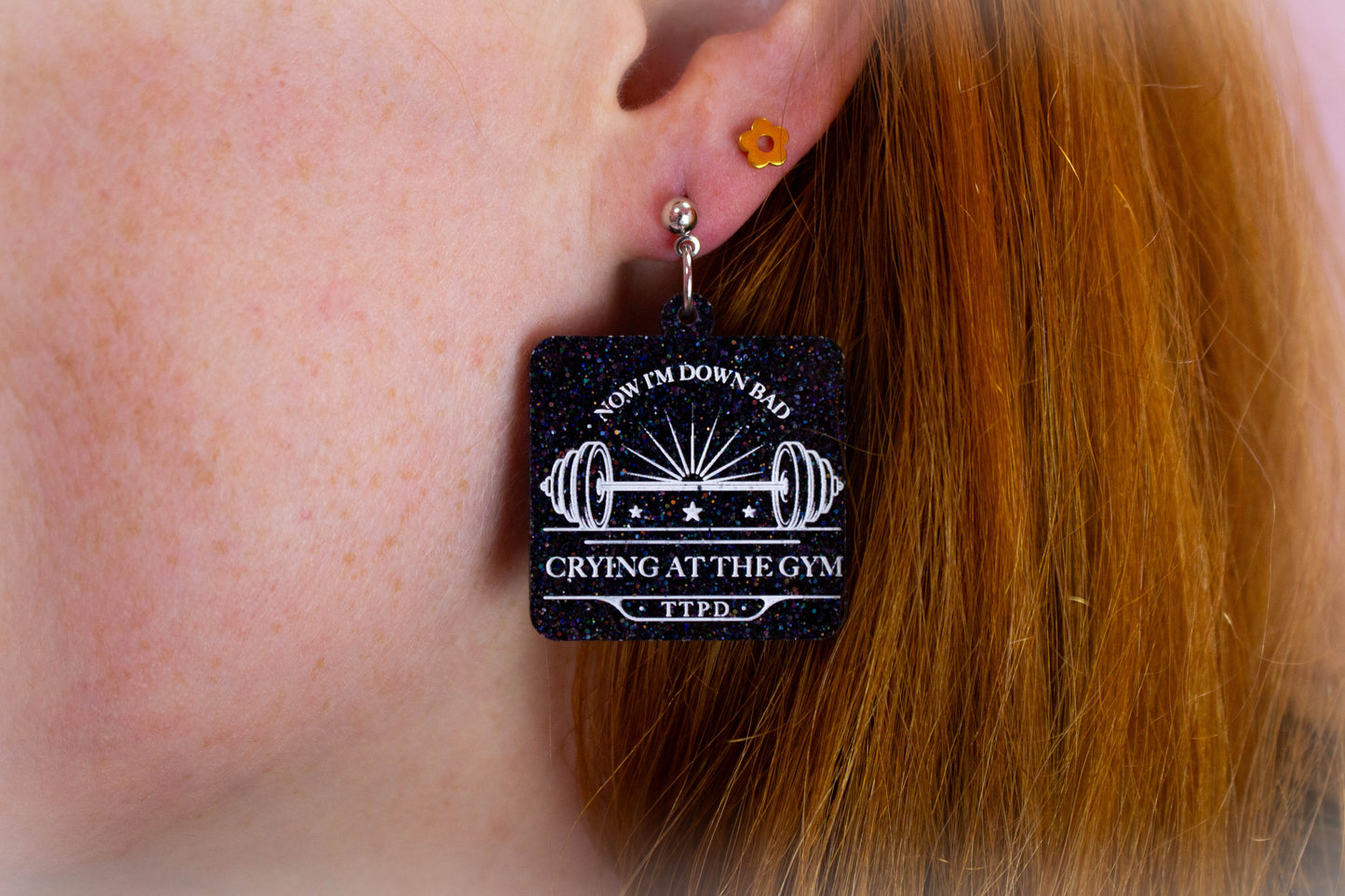 "Down Bad Crying at the Gym" Taylor Swift Earrings