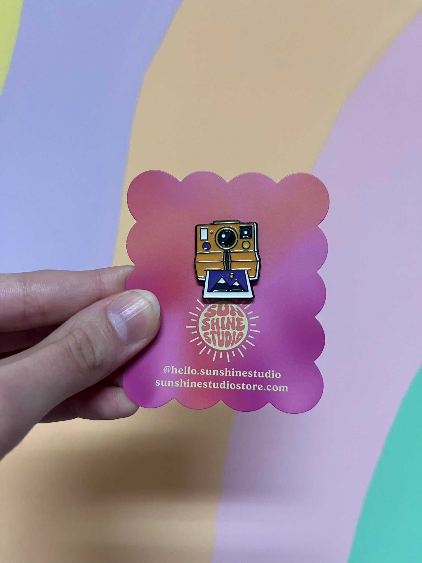 Polaroid Camera Enamel Pin