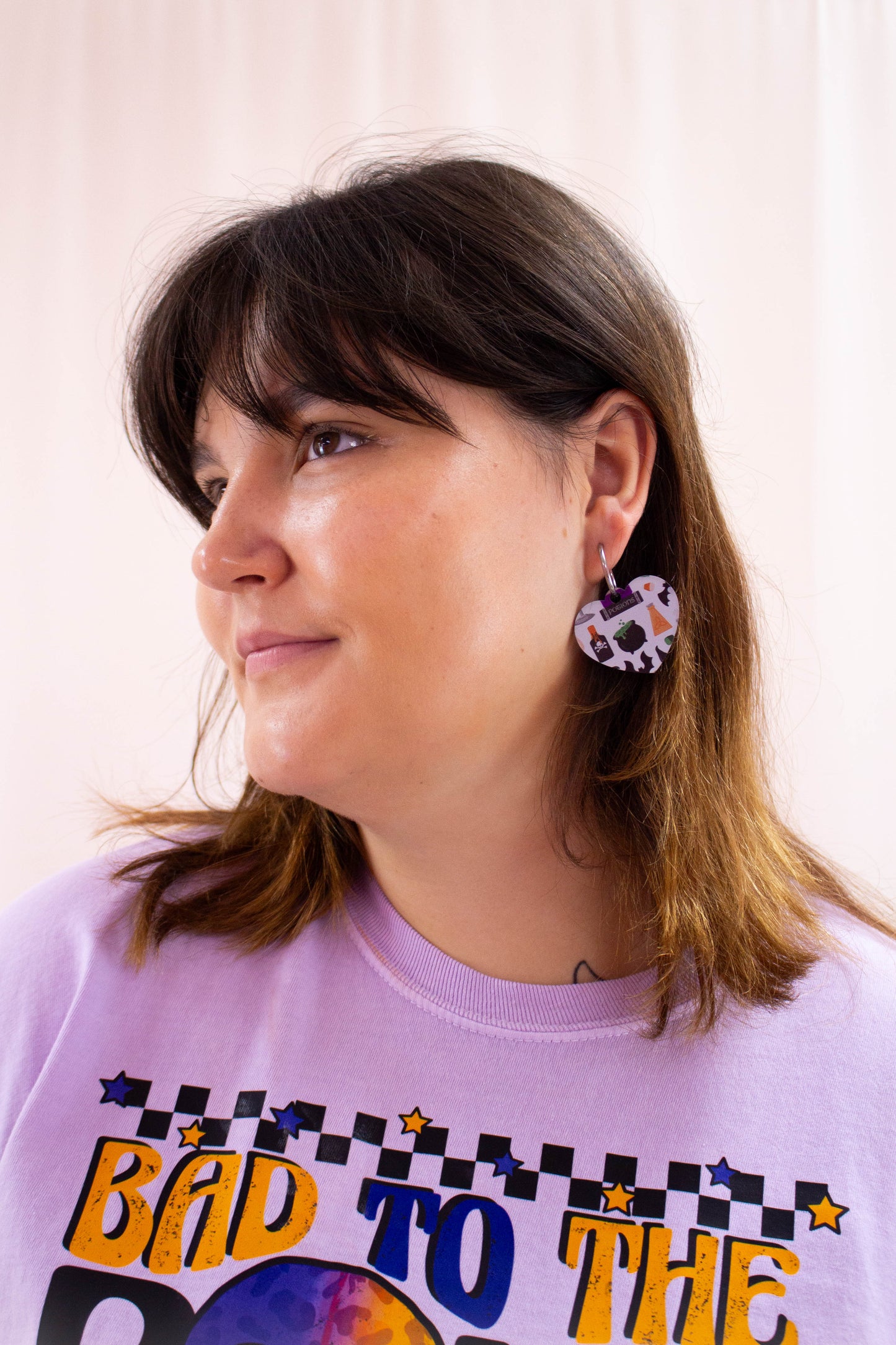 2-in-1 Spooky Sweetheart Heart Earrings