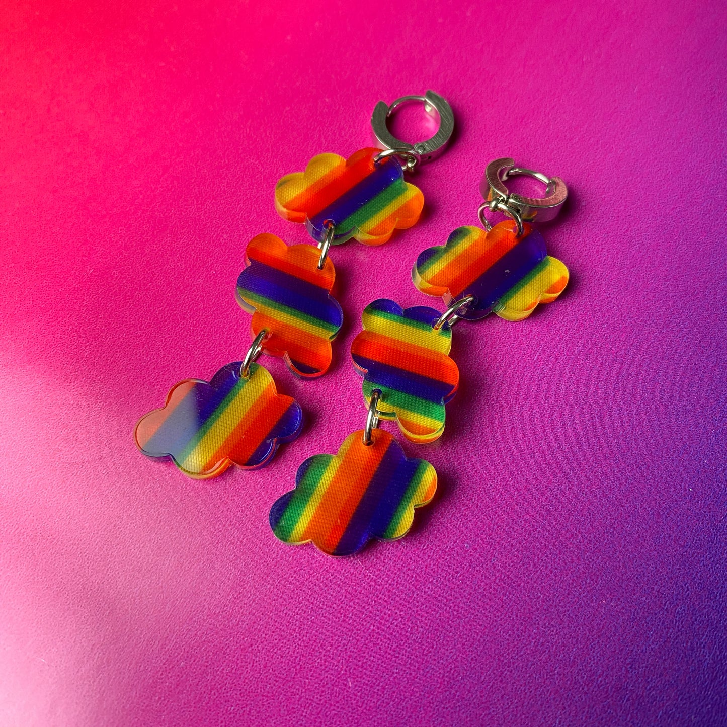 Rainbow Cloud Earrings