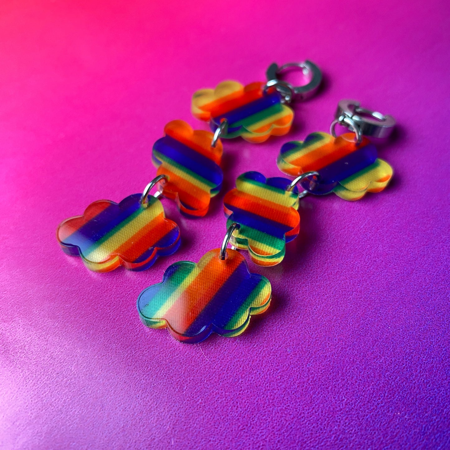 Rainbow Cloud Earrings