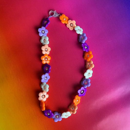 Sunset Flower Necklace