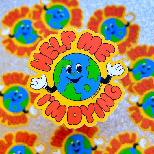 Help Me I'm Dying-Sticker